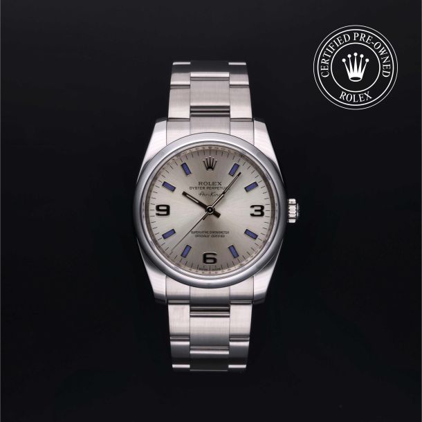 Rolex Certified Pre-Owned Oyster Perpetual 34 Silver Dial Watch 34mm - M114200-0008 1