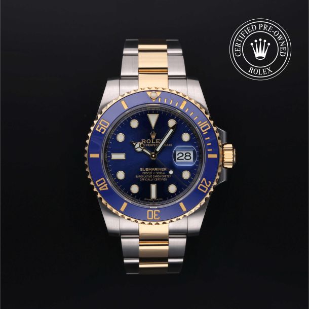 Rolex Certified Pre-Owned Submariner Date Blue Dial Watch 40mm - M116613LB-0005 1
