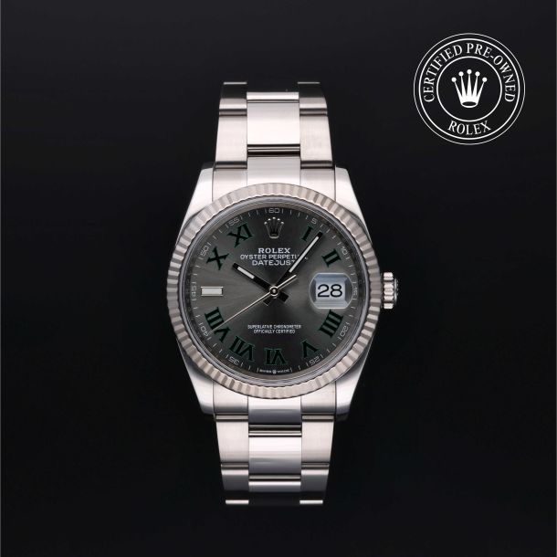 Rolex Certified Pre-Owned Datejust 36 Slate Dial Watch 36mm - M126234-0046 1