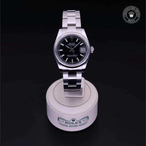 Rolex Certified Pre-Owned Datejust 31 Black Dial Watch 31mm - M178240-0016 2