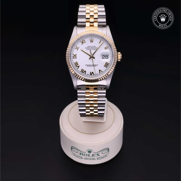 Rolex Certified Pre-Owned Oyster Perpetual Datejust 36 White Dial Watch 36mm - M16233-0003 2