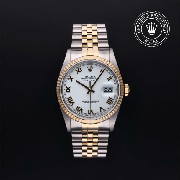 Rolex Certified Pre-Owned Oyster Perpetual Datejust 36 White Dial Watch 36mm - M16233-0003 1