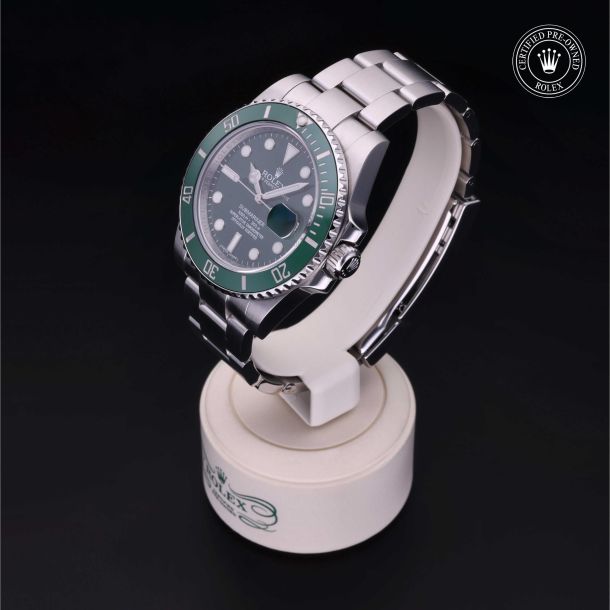Rolex Certified Pre-Owned Submariner Date Green Dial Watch 40mm - M116610LV-0002/G219114 3