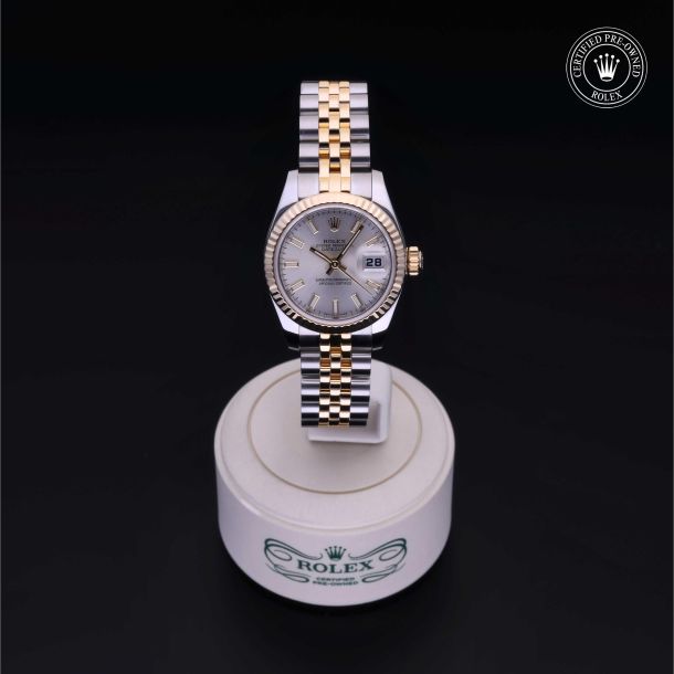 Rolex Certified Pre-Owned Lady-Datejust 26 Silver Dial Watch 26mm - M179173-0076 2