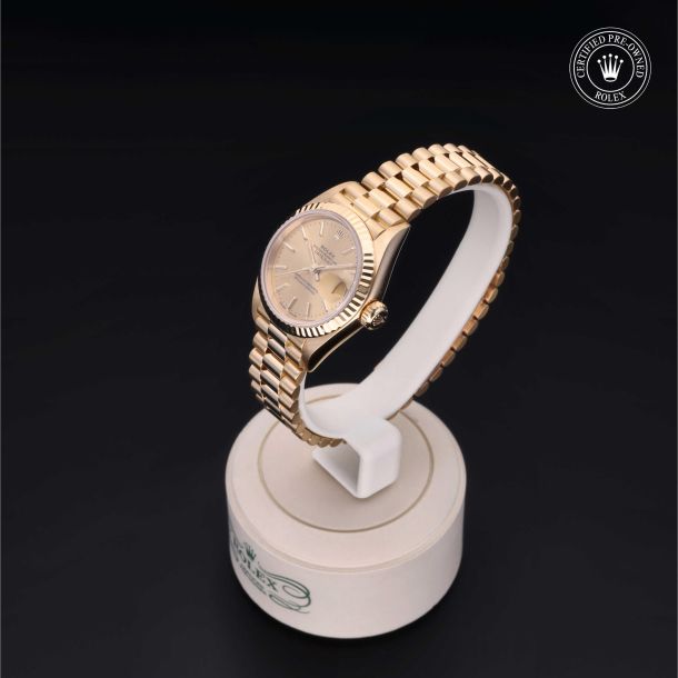 Rolex Certified Pre-Owned Oyster Perpetual Lady-Datejust 26 Champagne Dial Watch 26mm - 69178B8570 3