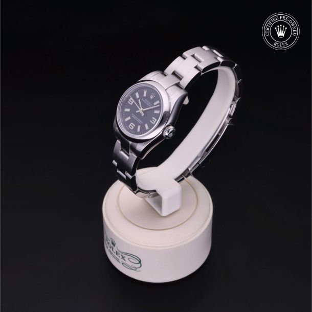Rolex Certified Pre-Owned Oyster Perpetual 26 Black Dial Watch 26mm - M176200-0012 3