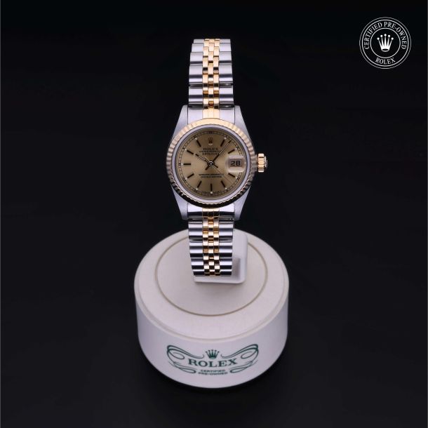 Rolex Certified Pre-Owned Oyster Perpetual Lady-Datejust 26 Champagne Dial Watch 26mm - 69173B62523 2
