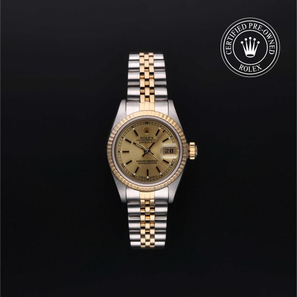 Rolex Certified Pre-Owned Oyster Perpetual Lady-Datejust 26 Champagne Dial Watch 26mm - 69173B62523 1