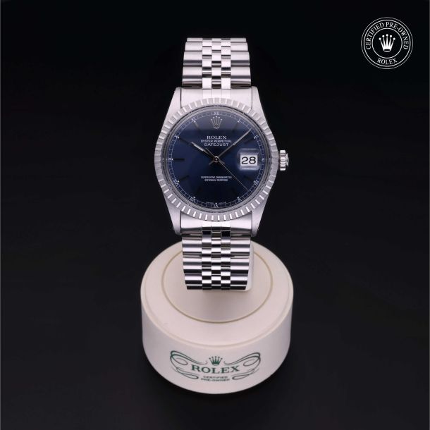 Rolex Certified Pre-Owned Oyster Perpetual Datejust 36 Blue Dial Watch 36mm - 16030B62510 2