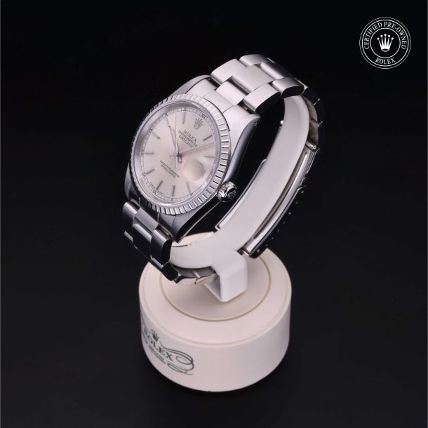 Rolex Certified Pre-Owned Oyster Perpetual Datejust 36 Silver Dial Watch 36mm - M16220-0024 3