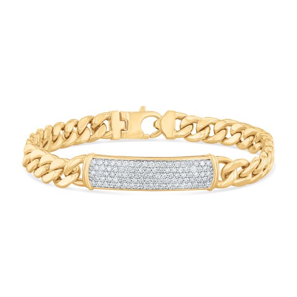 Diamond bracelet mens cuban link deals