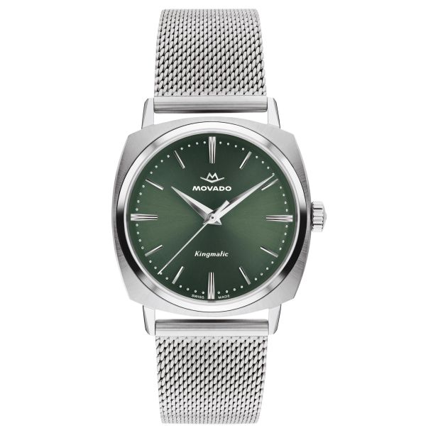 Movado Heritage Kingmatic Automatic Green Dial Stainless Steel