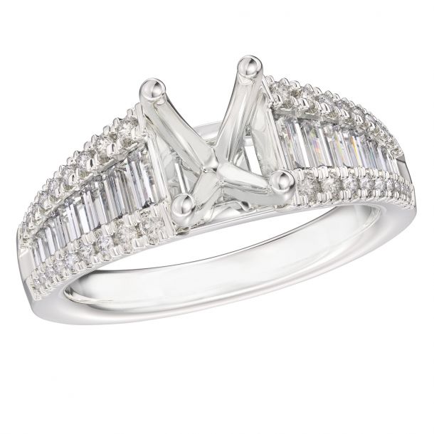 Wedding settings discount without center stone