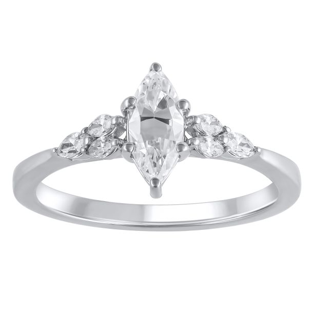 3 4ctw Marquise Diamond White Gold Engagement Ring Couture Collection