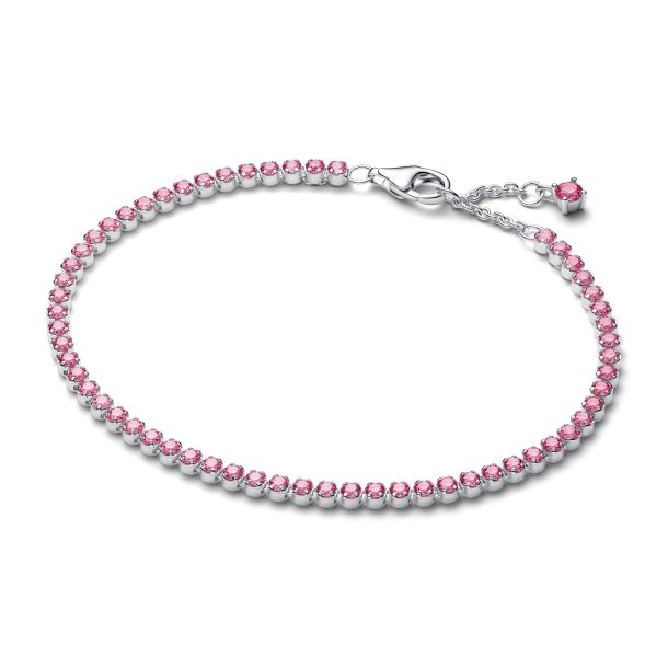 Pandora Pink Small Tennis Bracelet | REEDS Jewelers