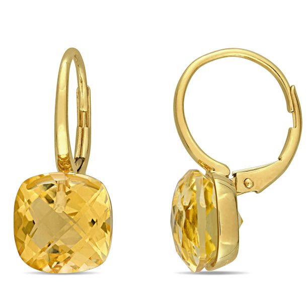 Citrine leverback earrings online