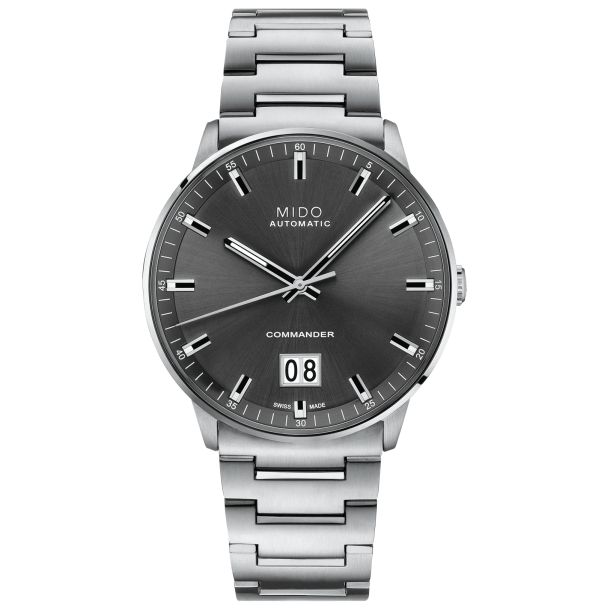 MIDO Commander Big Date Anthracite Dial Stainless Steel Watch 42mm