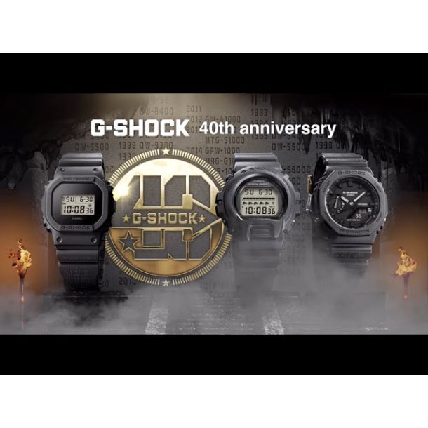 G-Shock Digital 5600 Series 40th Anniversary Remaster Black Resin