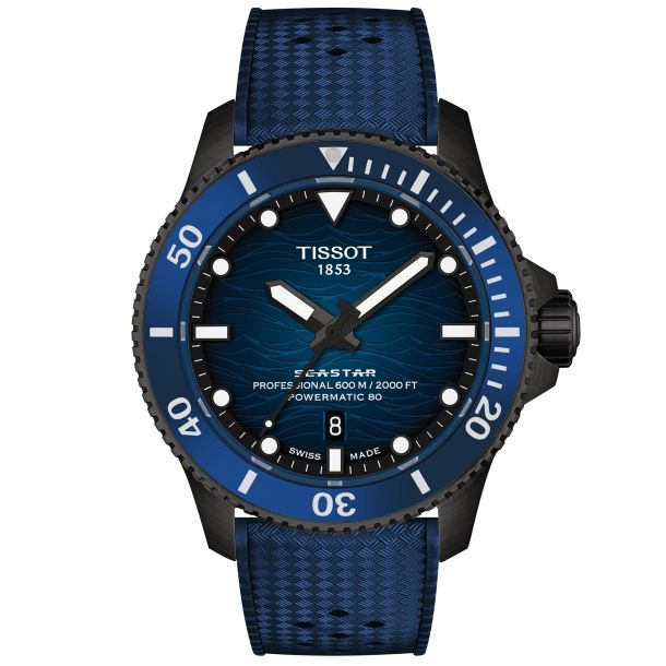 Tissot Seastar 2000 Professional Powermatic 80 Blue Dial Rubber