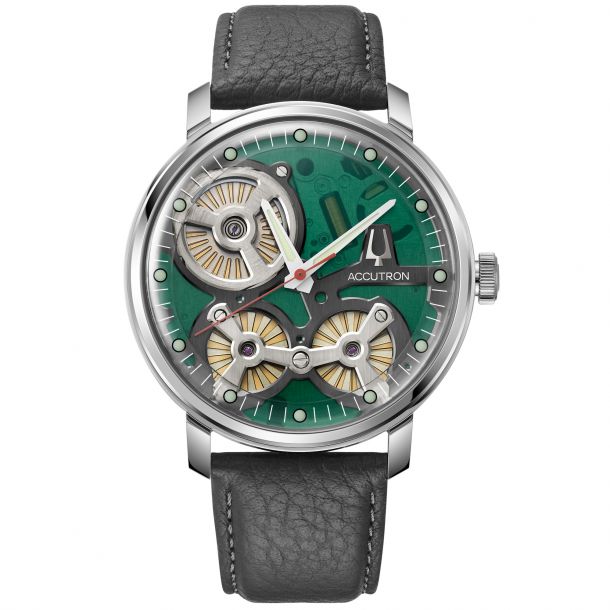Accutron Electrostatic Spaceview 2020 Limited Edition Grey Leather