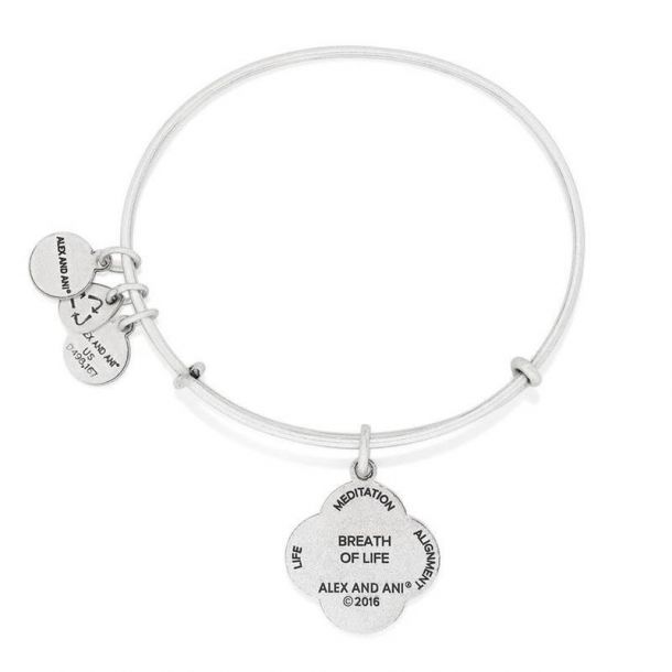 Alex and Ani Breath of Life Charm Bangle Rafaelian Silver Finish REEDS Jewelers