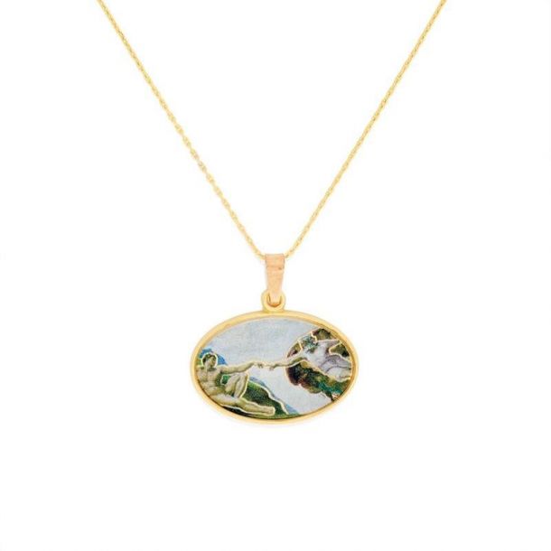 Alex and Ani Creation of Adam Expandable Necklace Shiny Gold
