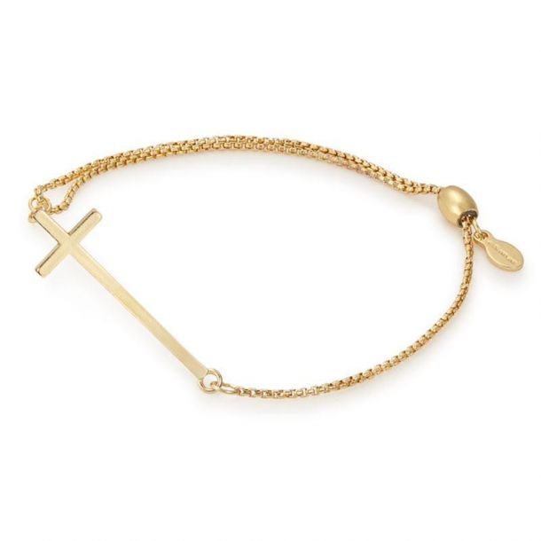 Alex and ani gold cross bracelet shop