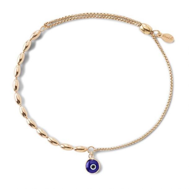 Alex and ani evil eye fancy bead pull chain bracelet deals