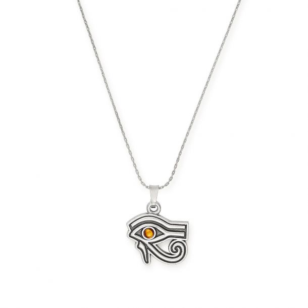 Alex and Ani Eye of Horus Expandable Necklace Rafaelian Silver Finish
