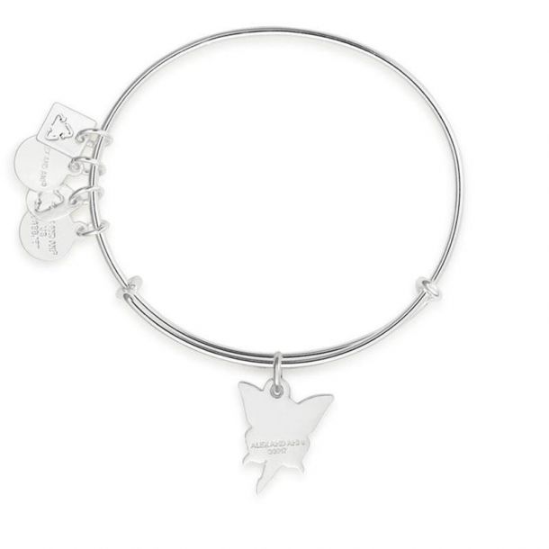 Alex and Ani Fairy Charm Bangle Bracelet Shiny Silver Finish REEDS Jewelers