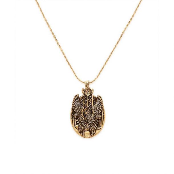Alex and Ani Guardian of Love Expandable Necklace Rafaelian Gold Finish