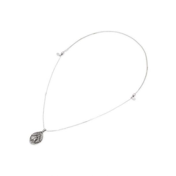 Alex and Ani Guardian of Peace Expandable Necklace Metal Type Rafaelian Silver Finish