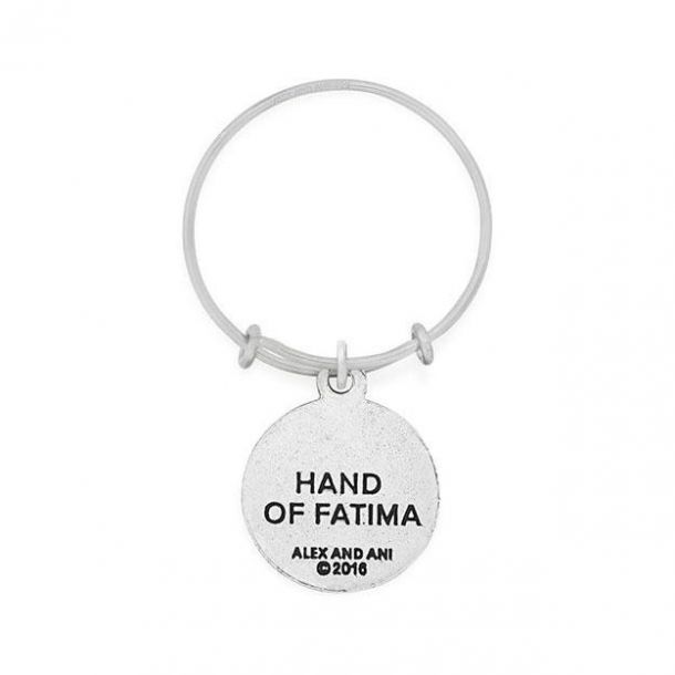 Alex and Ani Hand of Fatima Expandable Wire Ring Rafaelian Silver Finish REEDS Jewelers
