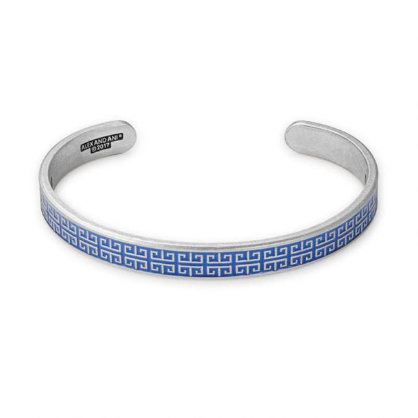 Alex and Ani Indigo Wave Cuff Rafaelian Silver Finish REEDS Jewelers