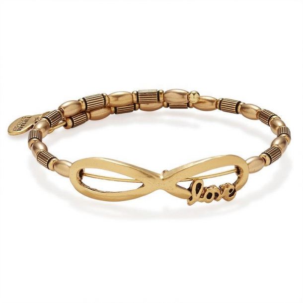 Alex and Ani Infinite Love Wrap Rafaelian Gold Finish