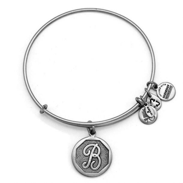 Alex and ani silver initial bracelet on sale