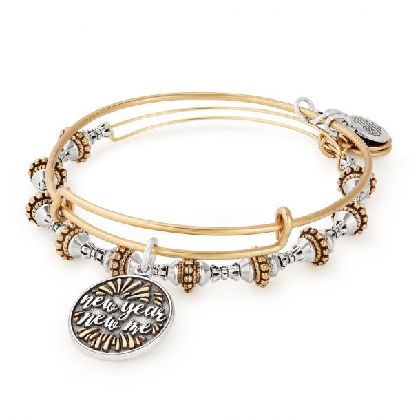 Alex And Ani Quinceanera Two Tone Charm Bangle Rafaelian 49 OFF