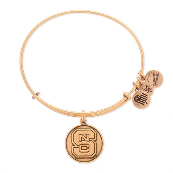 Alex and Ani North Carolina State University Charm Bangle Rafaelian Gold Finish