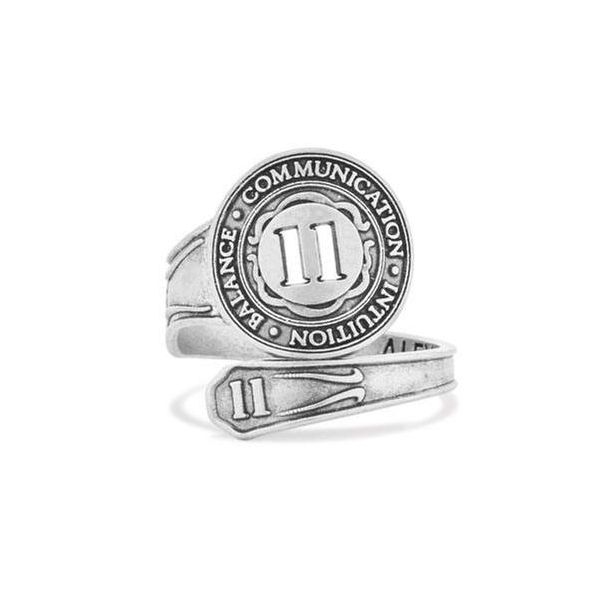 Alex and Ani Number 11 Spoon Ring Sterling Silver