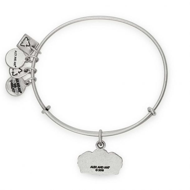 Alex and Ani Queen s Crown Charm Bangle Rafaelian Silver Finish REEDS Jewelers