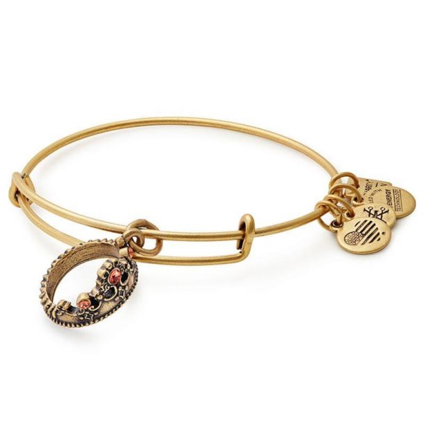 Alex and Ani Queen s Crown Charm Bangle Bracelet Rafaelian Gold Finish