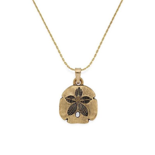Alex and Ani Sand Dollar Expandable Necklace 2016 Rafaelian Gold Finish REEDS Jewelers
