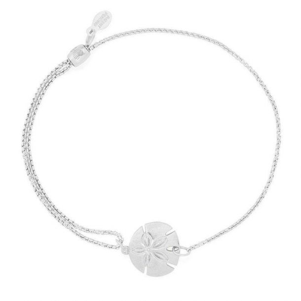 Alex and Ani Sand Dollar Pull Chain Bracelet Sterling Silver REEDS Jewelers