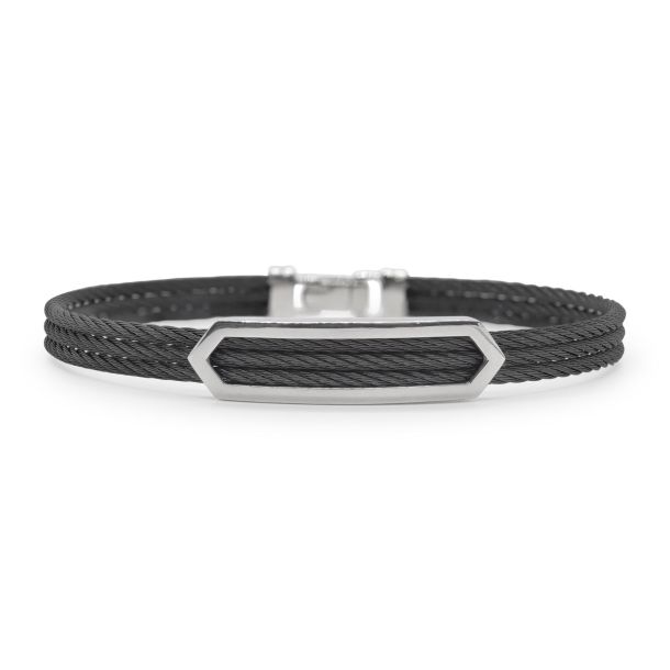 Alor Men's Cable Leather Bracelet