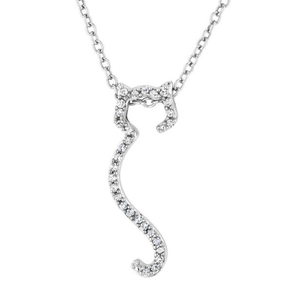 ASPCA Tender Voices Diamond Cat Pendant 1 10ctw
