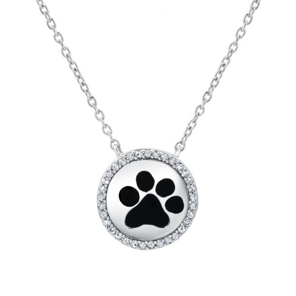 Jared paw print necklace sales