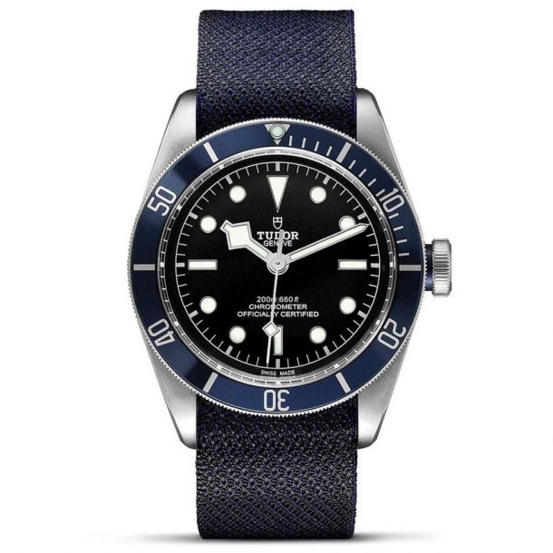 Black Bay Blue Fabric Strap Watch 41mm M79230B 0006