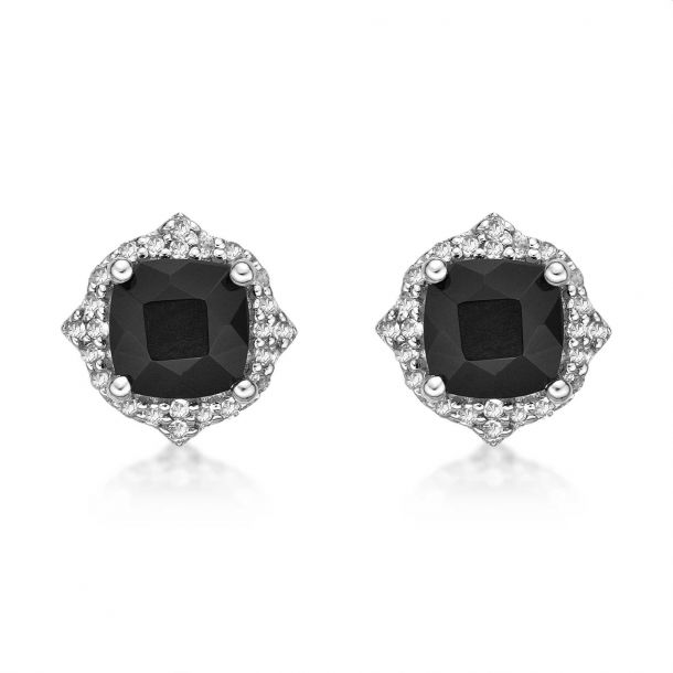 Black topaz store earrings