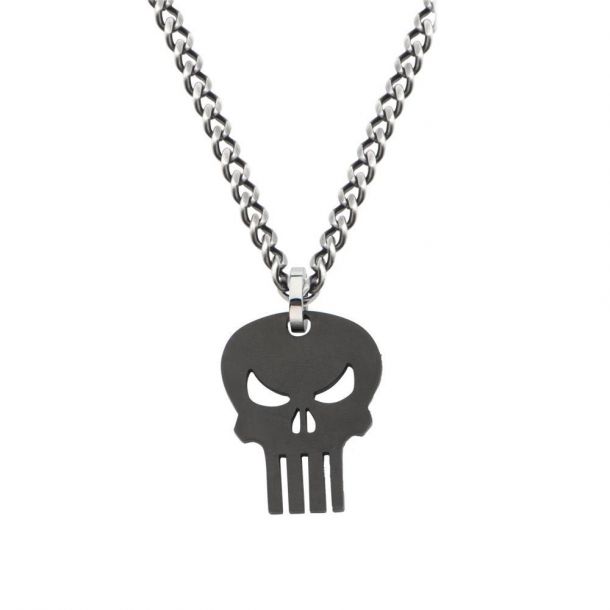 Black Punisher Skull Pendant REEDS Jewelers