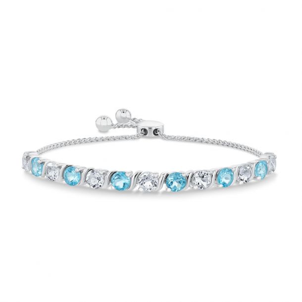 White sapphire bolo best sale bracelet